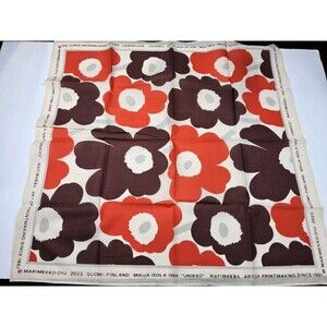Marimekko Kioski Astrilli Unikko Floral Organic Cotton Scarf Bandana